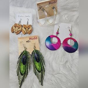 4 Pairs of Earrings